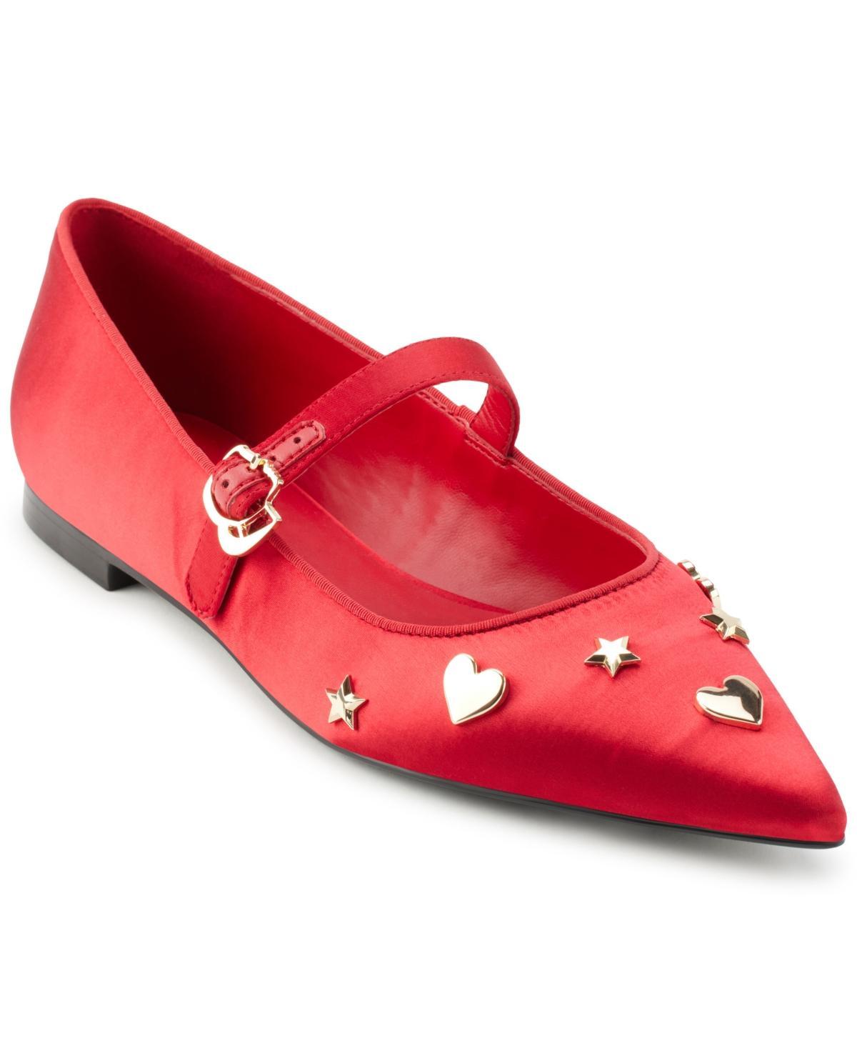 Karl Lagerfeld Paris Womens Veyda Mary Jane Pointed Toe Flats Product Image