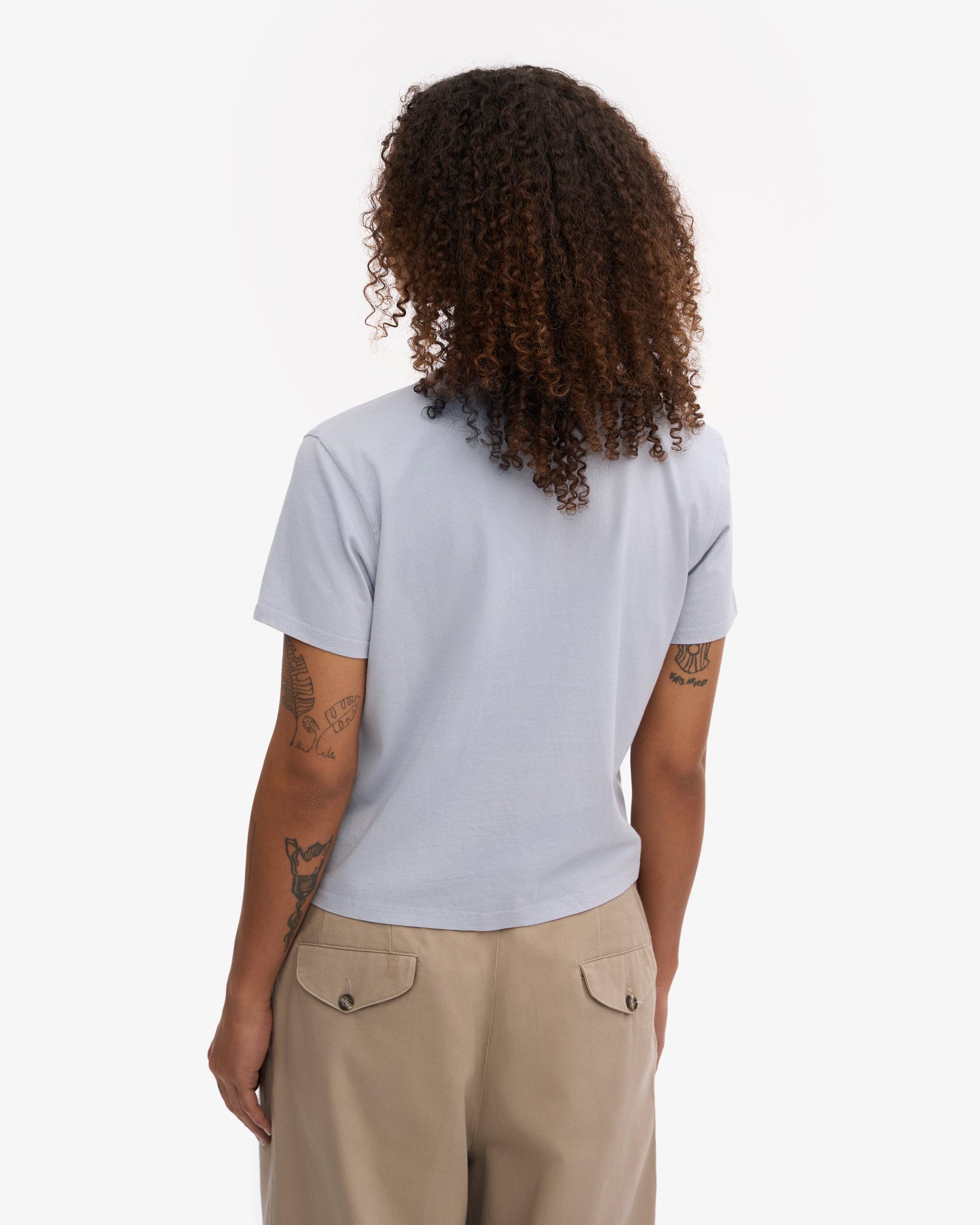 Organic Boxy Crop Tee - Polar Blue Product Image