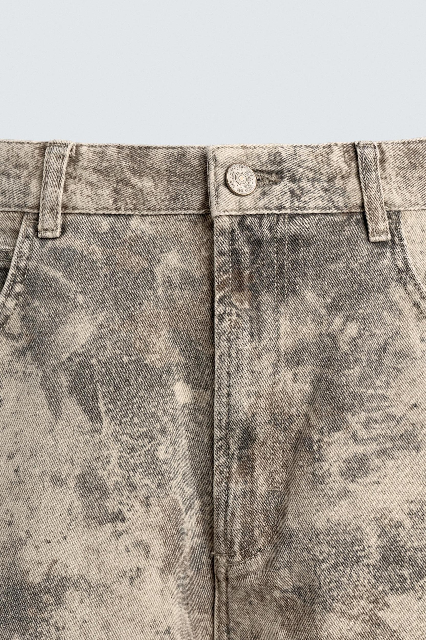 ABSTRACT PRINT BAGGY FIT PANTS Product Image