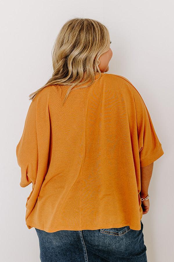 One Way Ticket Shift Top in Rust Curves Product Image