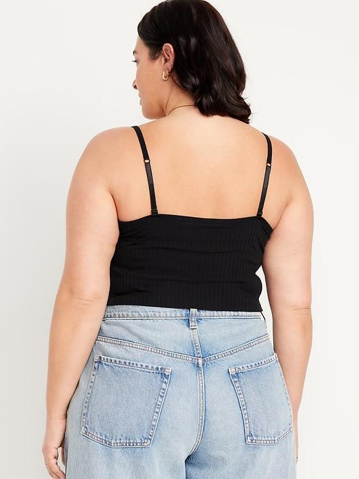 Fitted Ultra-Crop Ribbed Cami Product Image