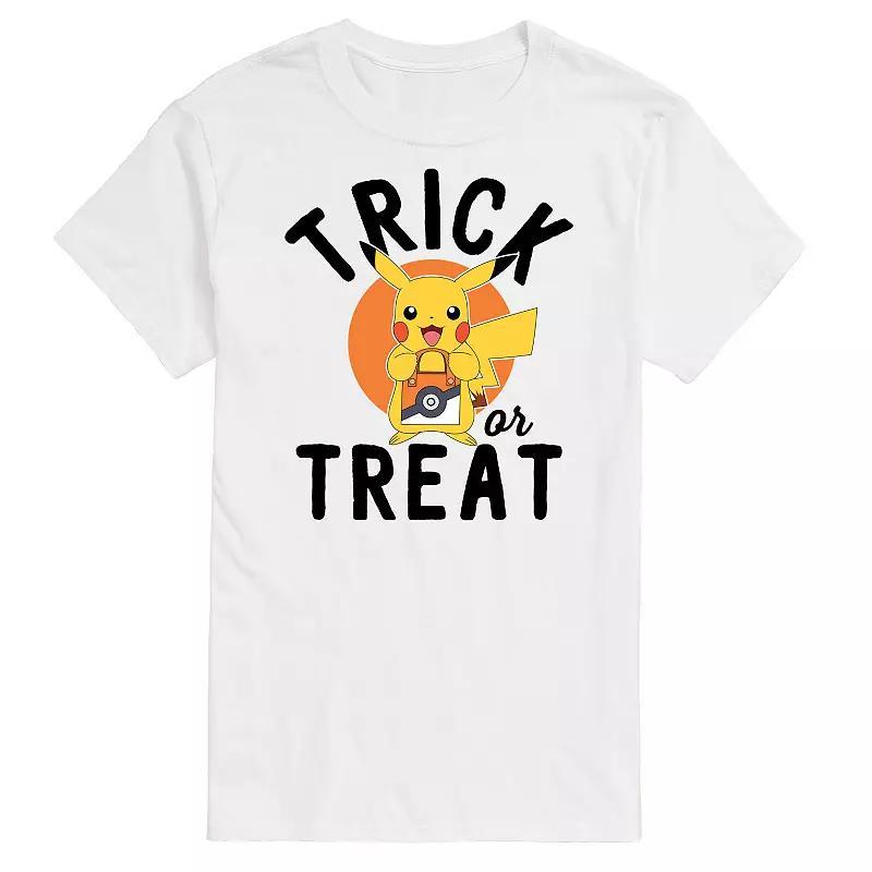 Big & Tall Pokemon Trick Or Treat Graphic Tee, Men's, Size: 3XB, White Product Image