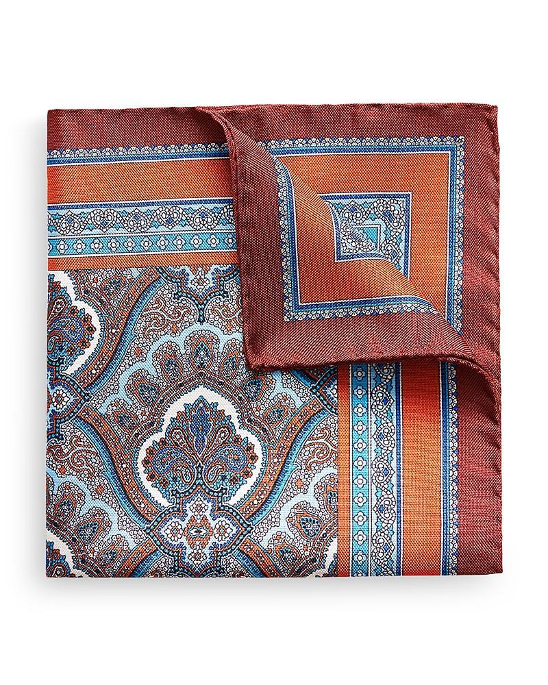 Eton Paisley Silk Pocket Square Product Image