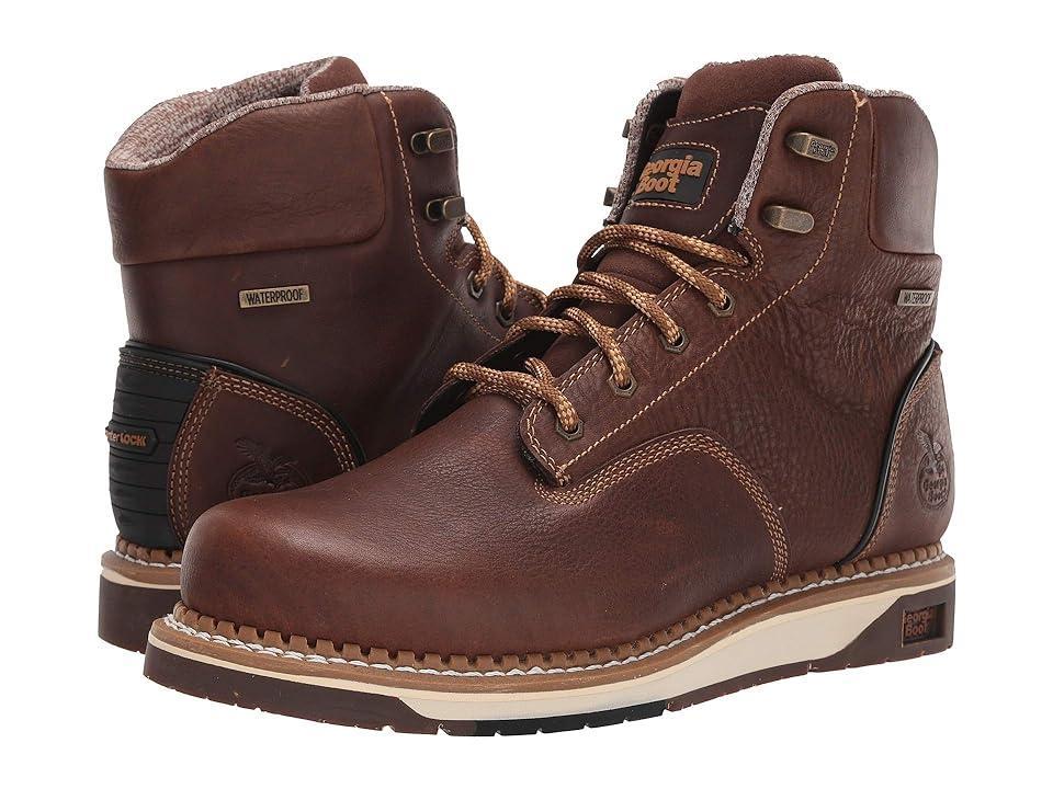 Georgia Boots AMP LT Mens Wedge Waterproof Ankle Work Boots Product Image