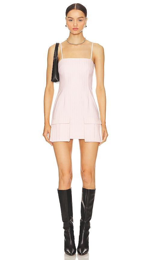 Lovers and Friends Jasmine Mini Dress in Pink Pinstripe Product Image