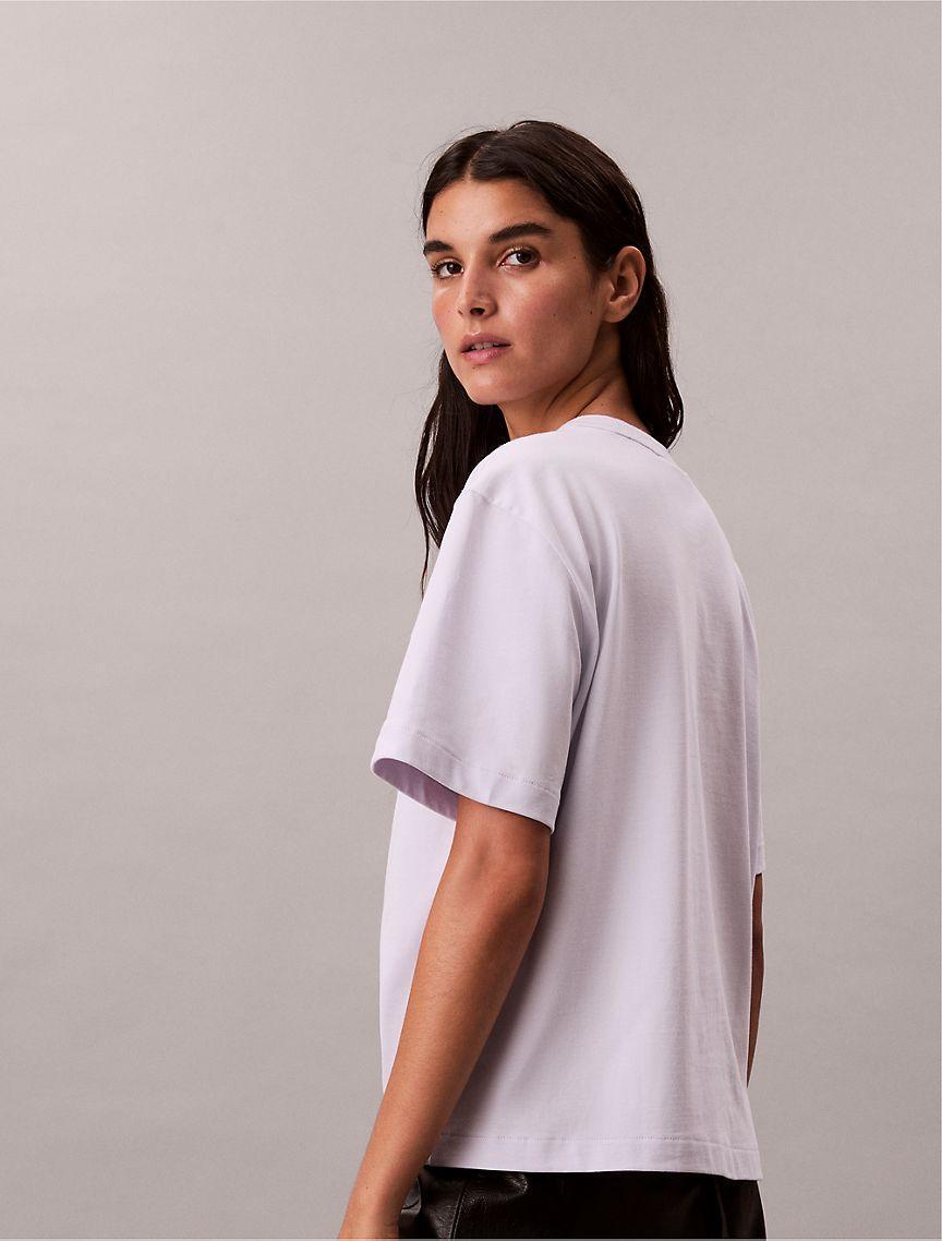 Standard Logo Boxy Fit Crewneck T-Shirt Product Image