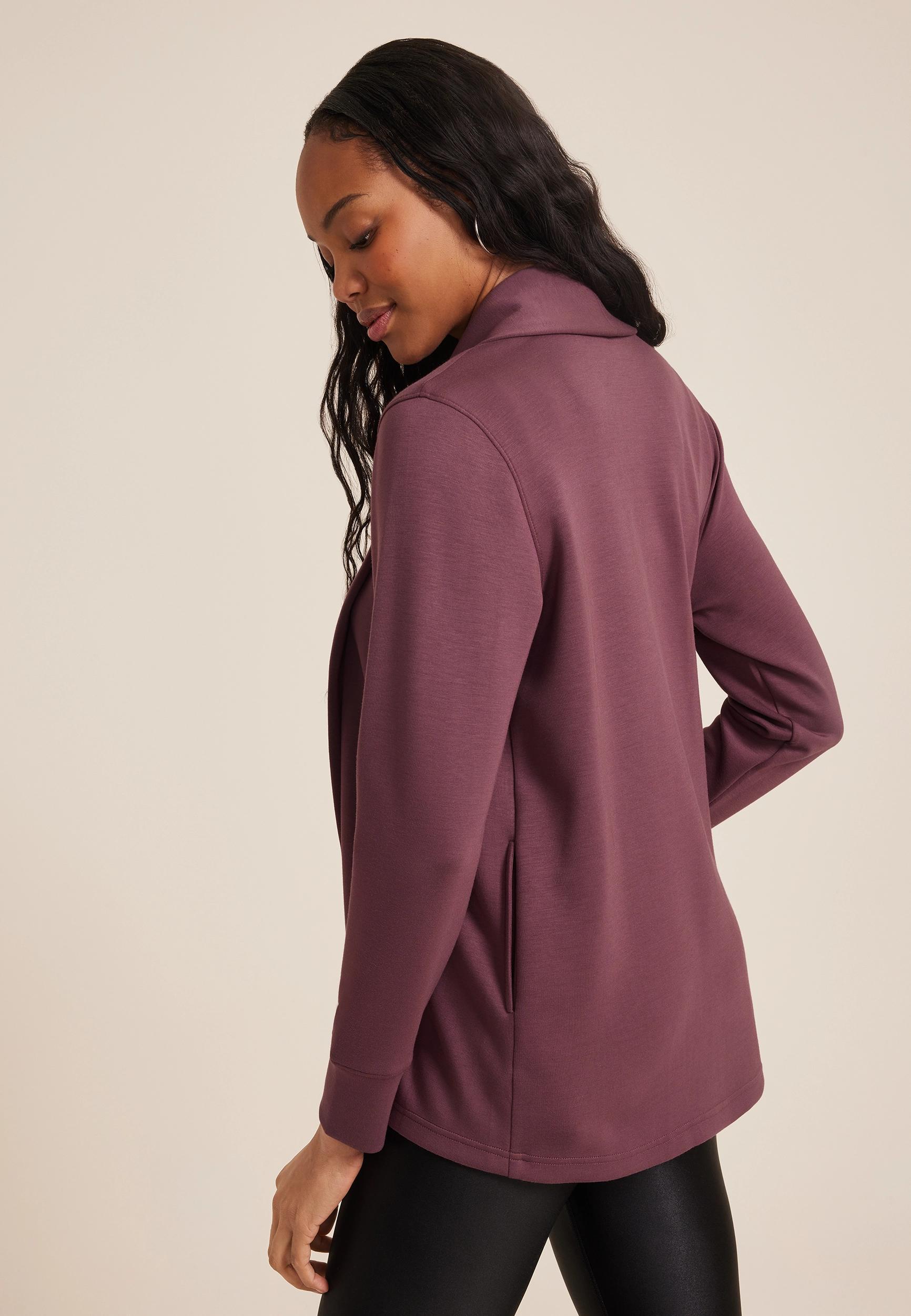 Shawl Collar Scuba Cardigan Product Image