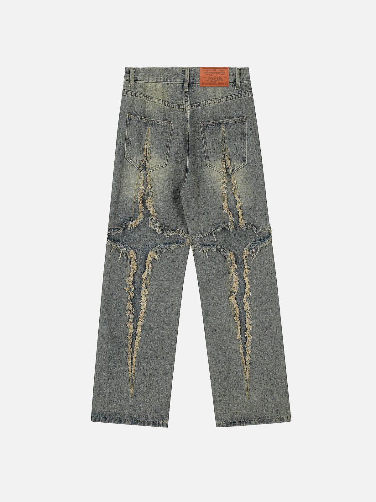 Aelfric Eden Washed Fringe Jeans Product Image