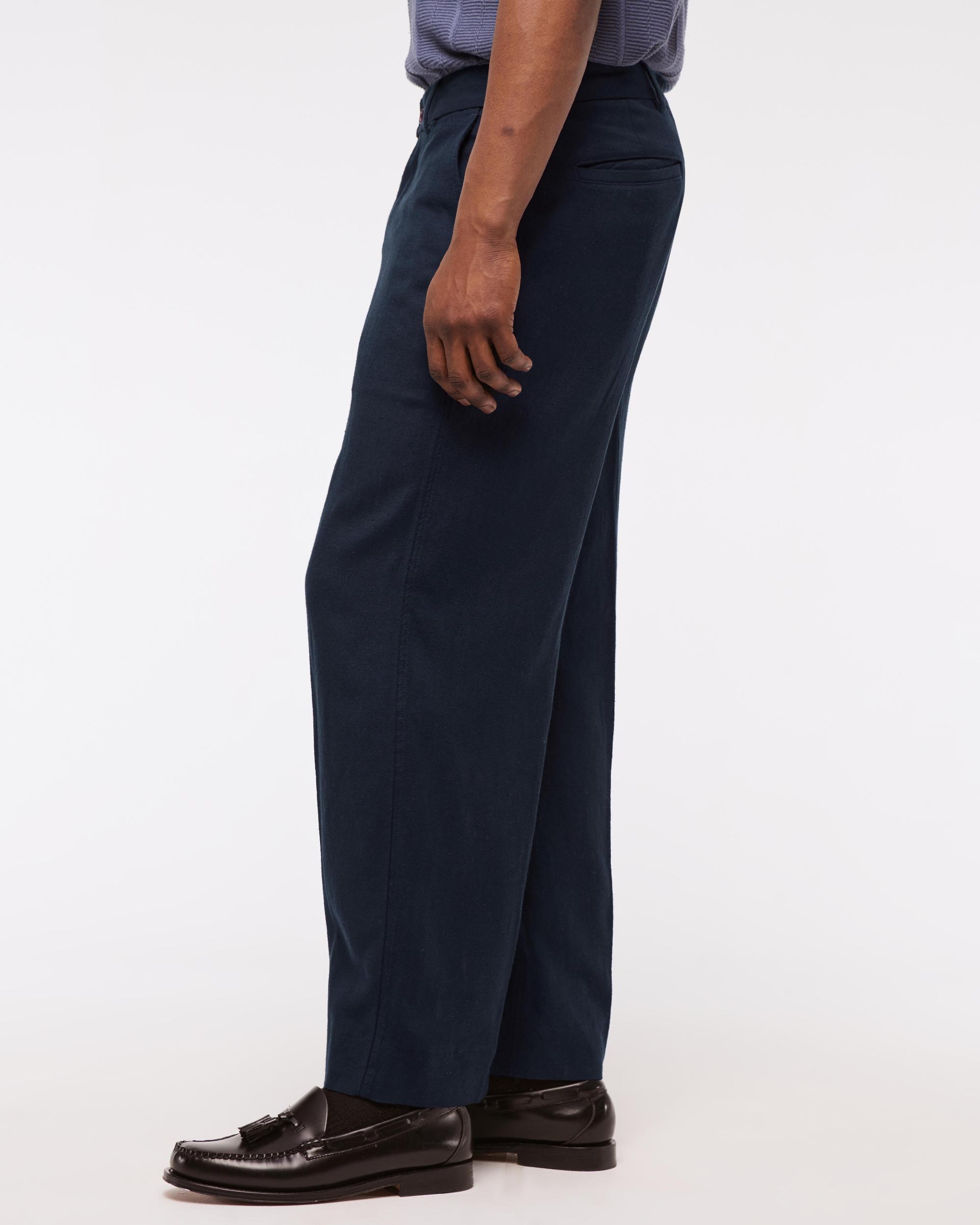 Baggy Tailored Linen-Blend Trouser Product Image