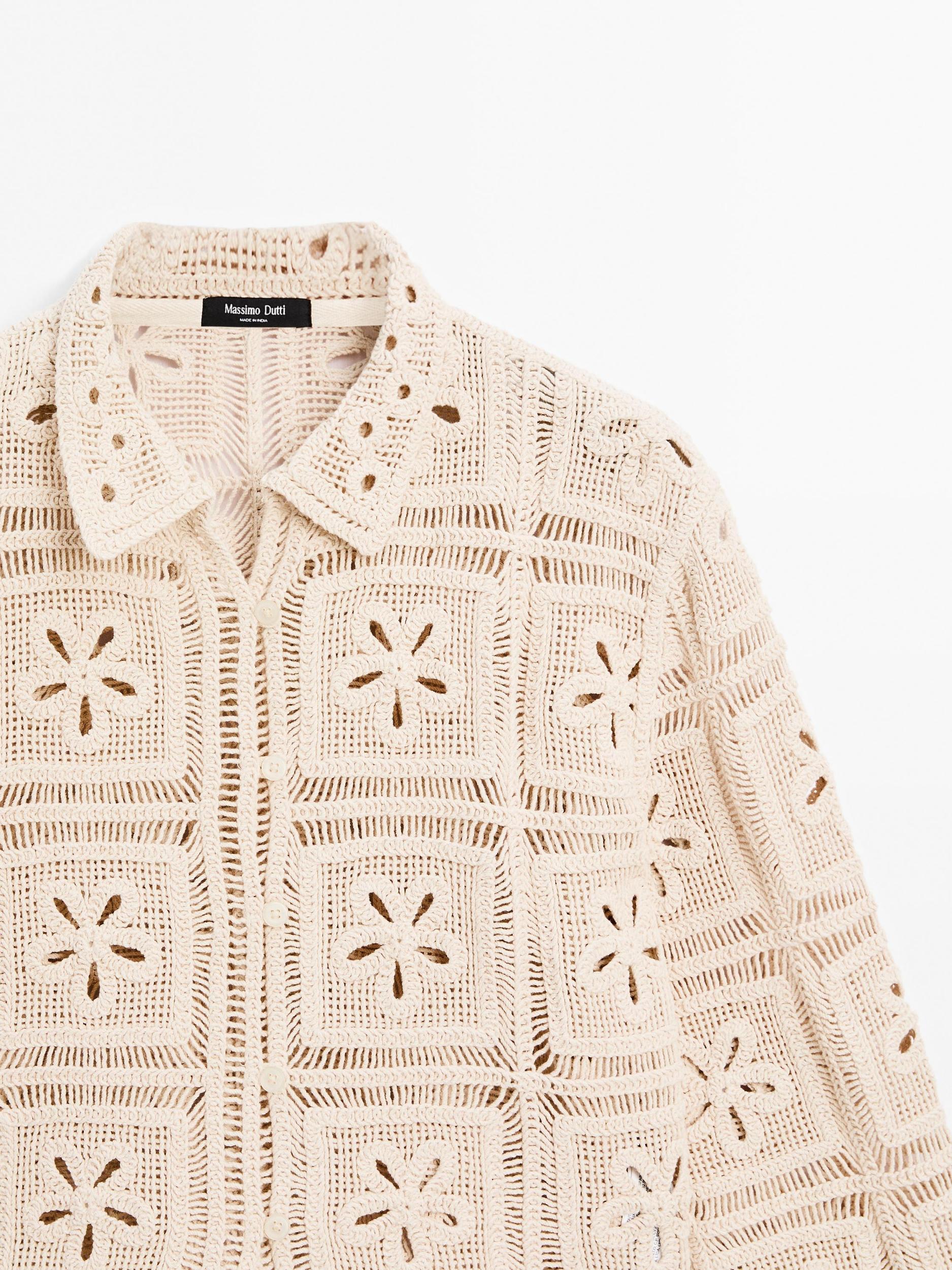 Embellished crochet cardigan Product Image