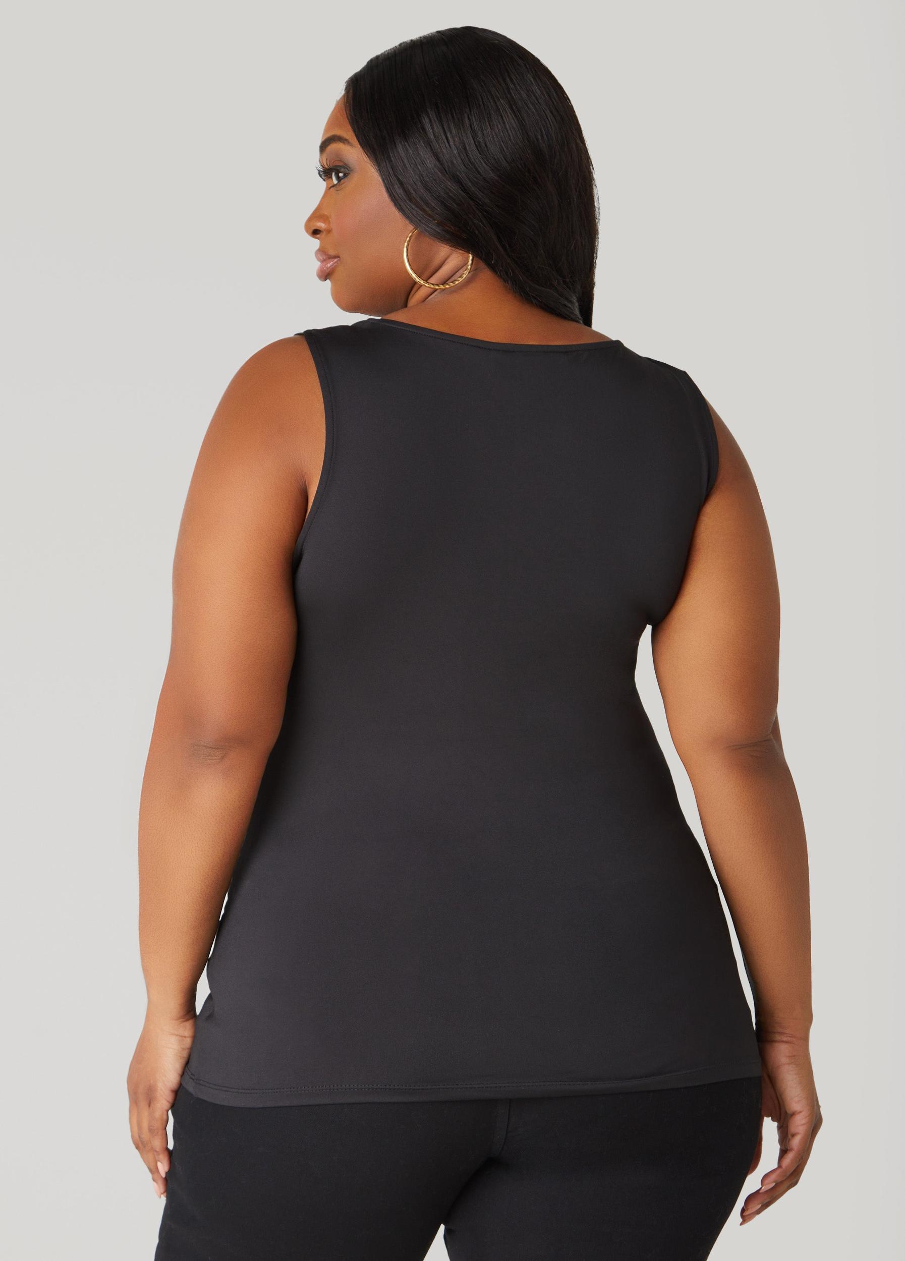 Plus Size Twisted Cowl Neck Top Ashley Stewart Product Image