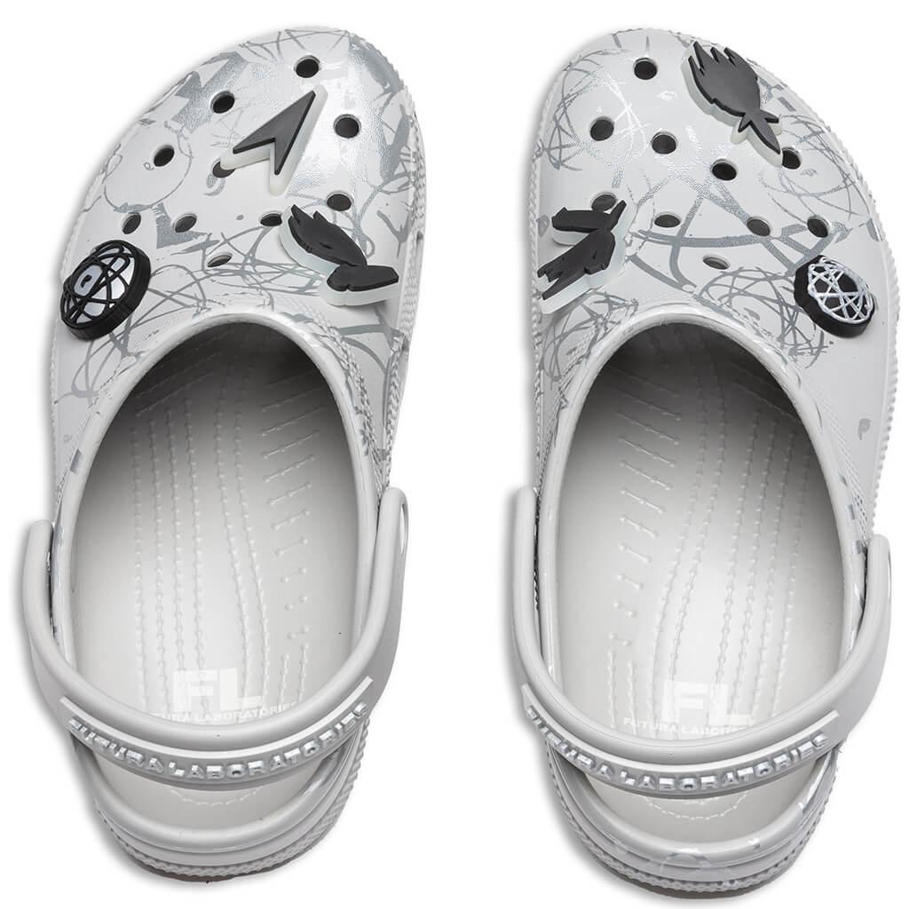 Crocs x The Futura Laboratories Classic Clog - Pearl White Male Product Image