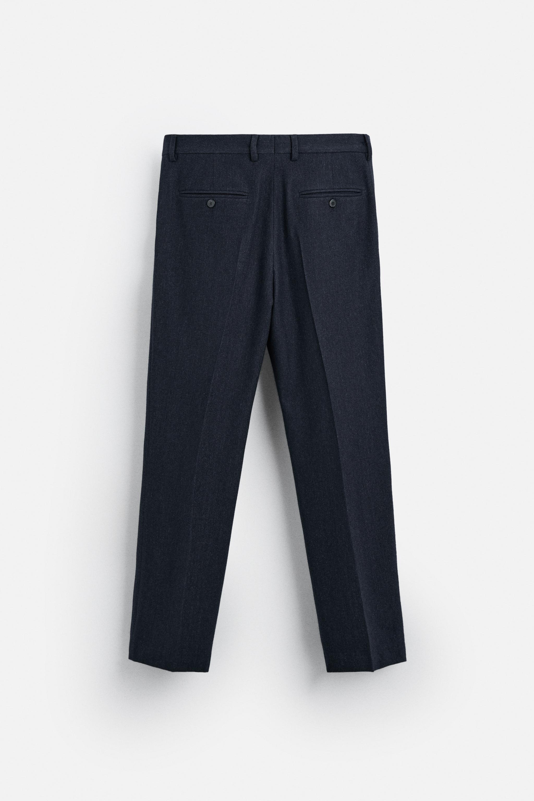 TEXTURED SUIT PANTS Product Image