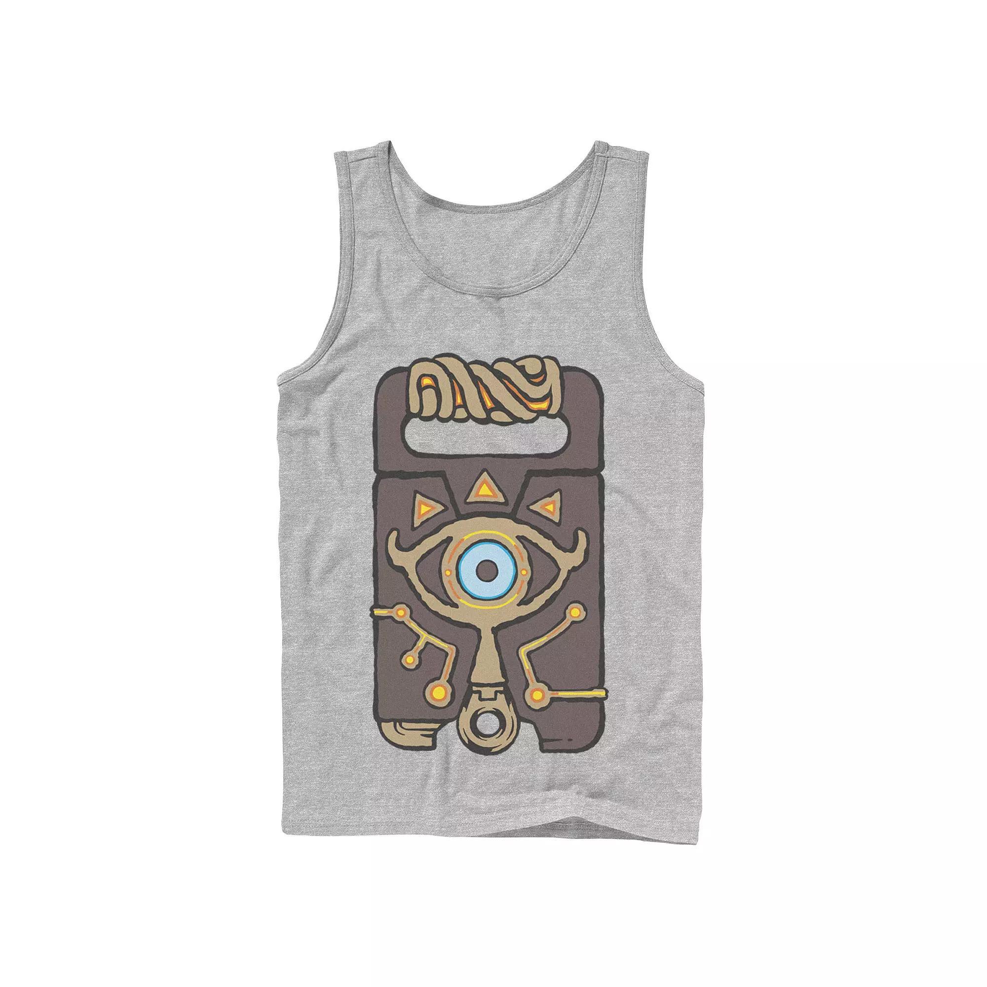 Men's The Legend Of Zelda Sheikah Slate Tank Top, Size: XXL, Athletic Grey Product Image