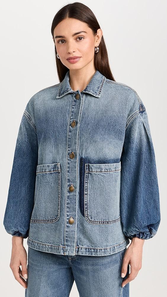 THE GREAT. The Blouson Sleeve Chore Jacket | Shopbop Product Image