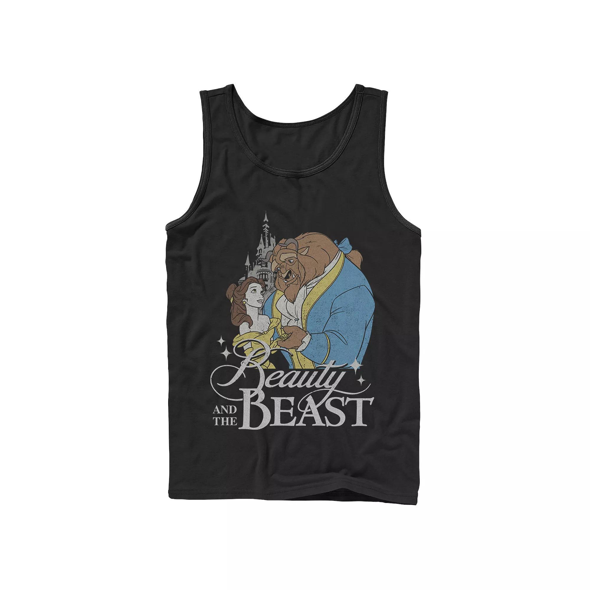 Disney's Beauty & The Beast Men's Vintage Logo Dance Tank Top,  Product Image