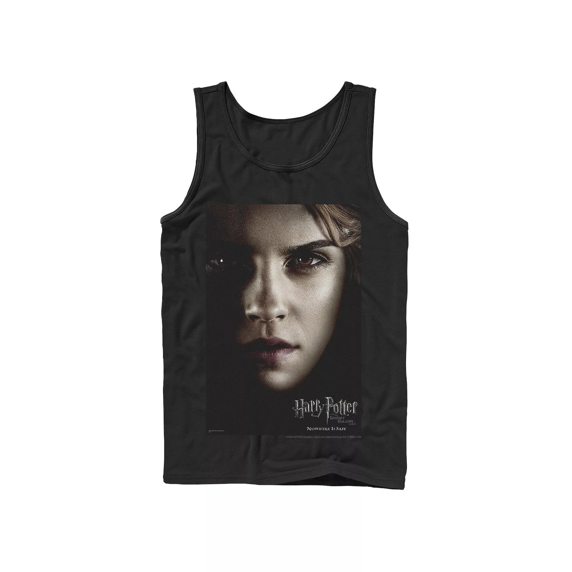 Men's Harry Potter Deathly Hallows Hermione Character Poster Graphic Tank Top,  Product Image