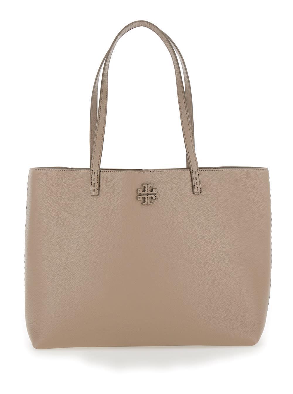 TORY BURCH Mccraw Tote Bag In Neutrals Product Image