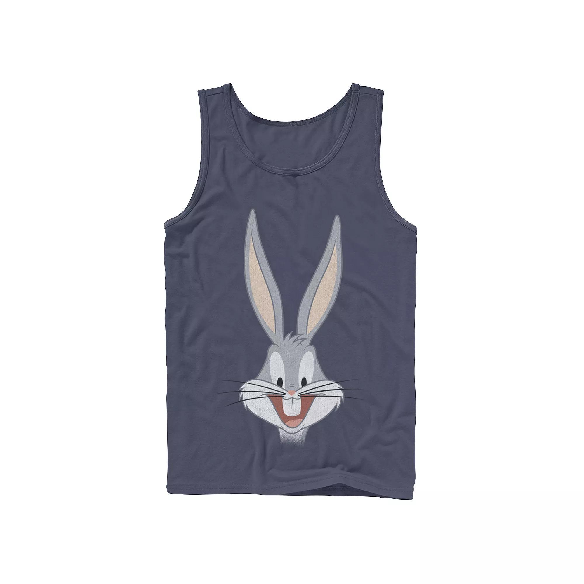 Men's Looney Tunes Bugs Bunny Smiling Large Tank Top, Size: Small, Blue Product Image