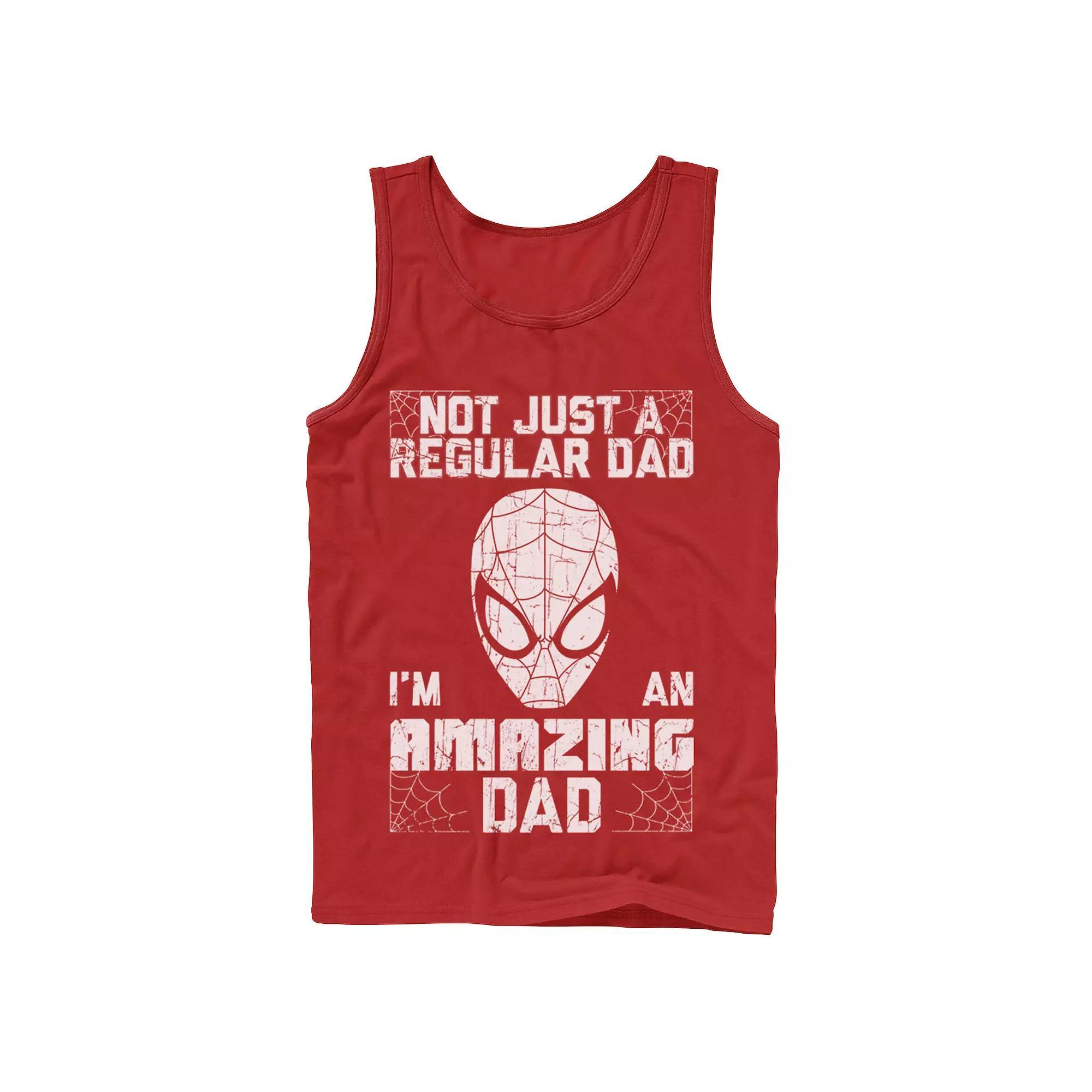 Men's Marvel Spider-Man Father's Day Not Regular Tank Top, Size: XL, Red Product Image