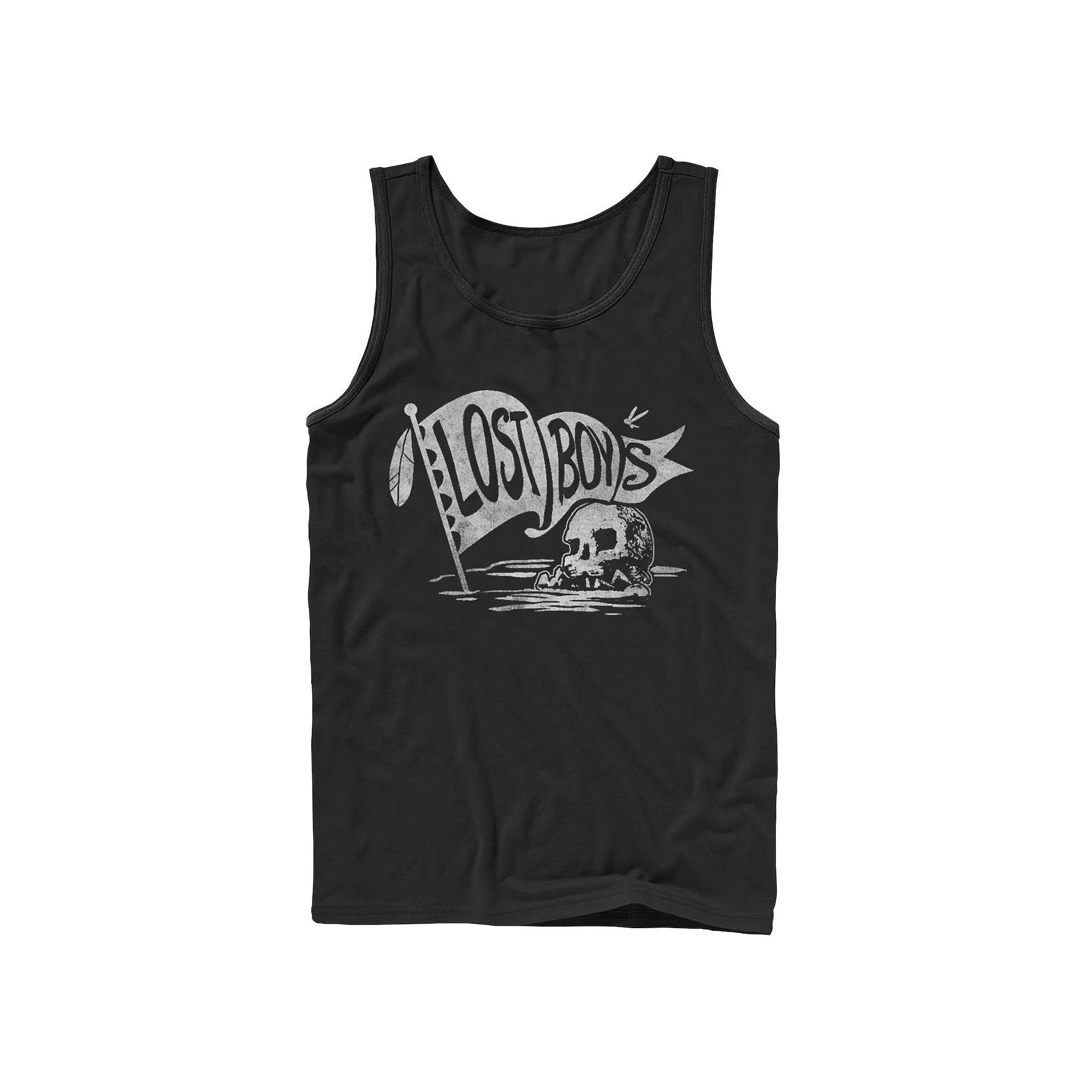 Men's Disney's Peter Pan The Lost Boys Skull Clan Banner Tank Top,  Product Image