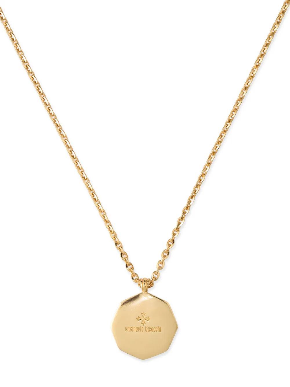 EMANUELE BICOCCHI Onyx-pendant Necklace In Gold Product Image