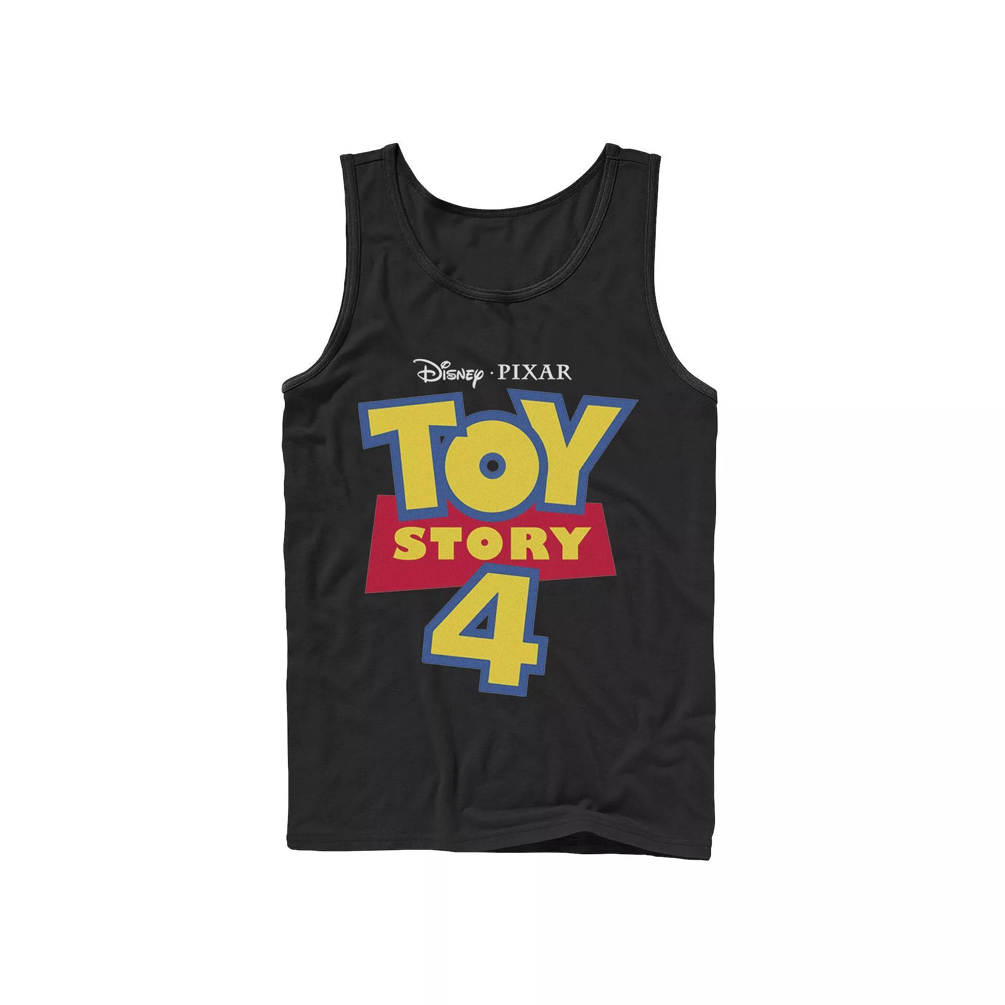 Disney / Pixar's Toy Story 4 Men's Movie Logo Tank Top, Size: XXL, Black Product Image