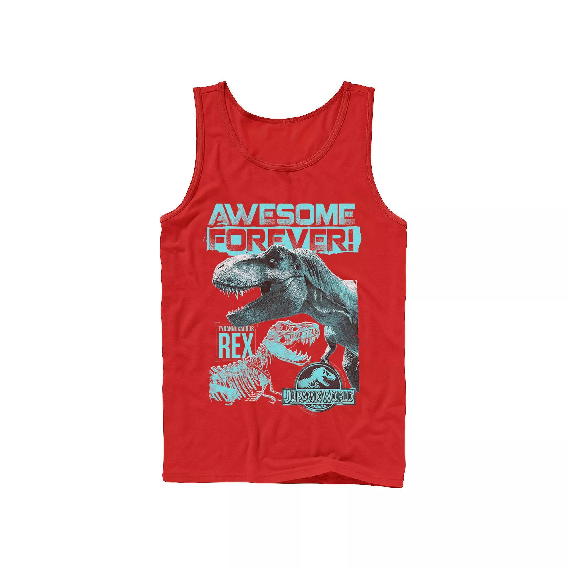 Men's Jurassic World Two T-Rex Awesome Forever Tank Top,  Product Image