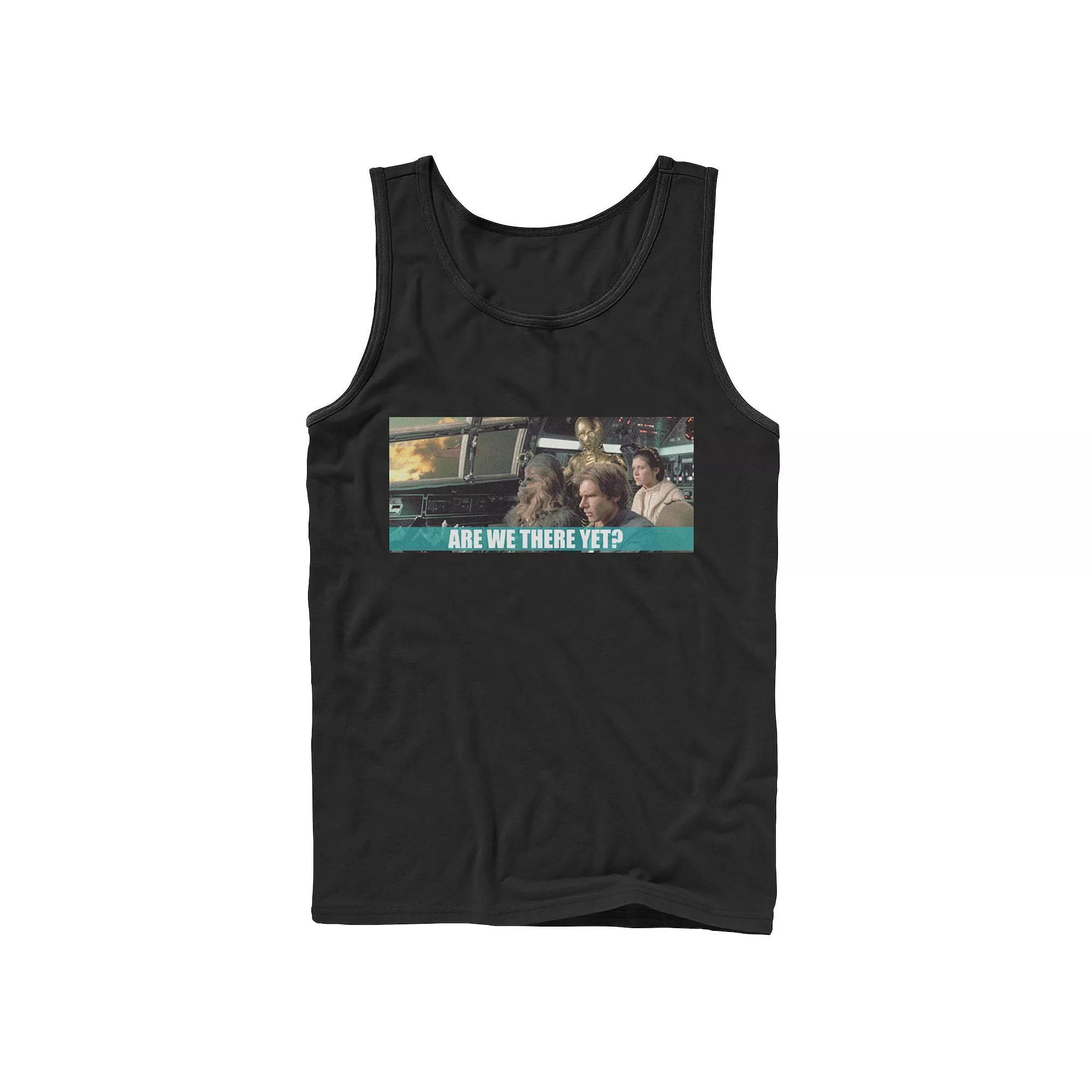 Men's Star Wars Are We There Yet Tank Top, Size: Small, Black Product Image