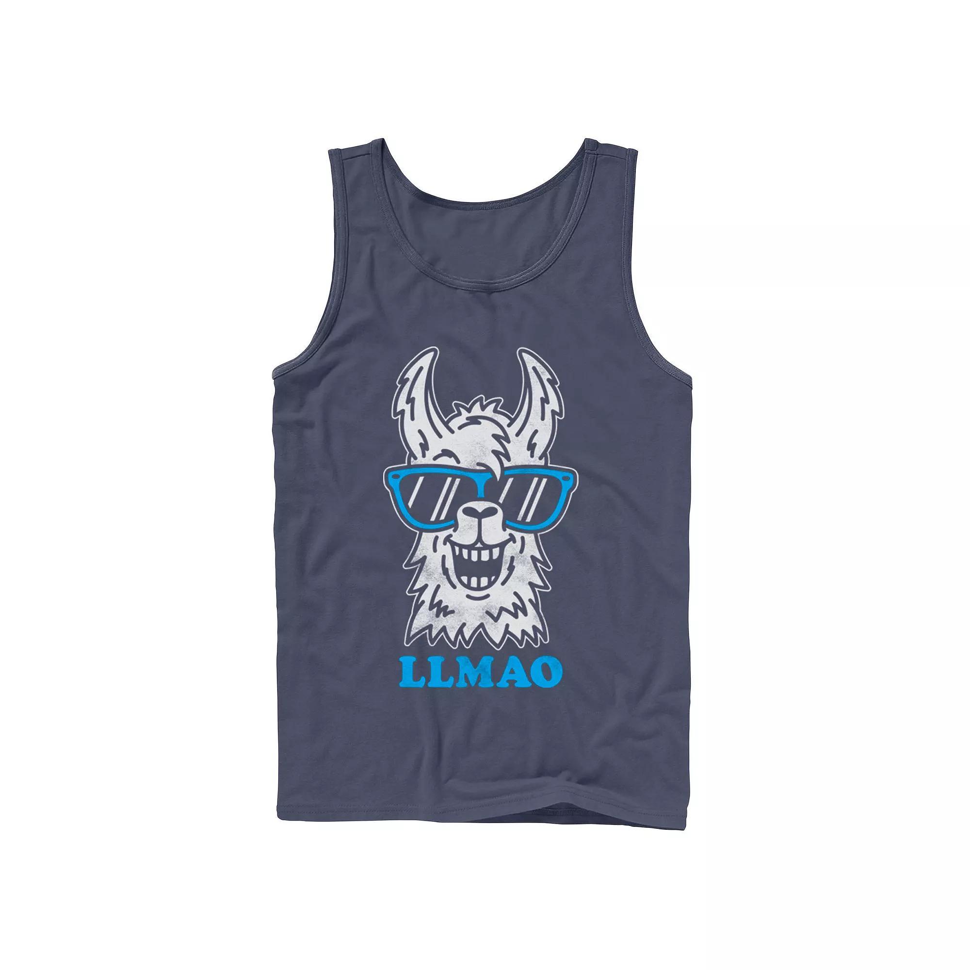Men's Fifth Sun Llmao Llama Line Art Tank Top,  Product Image