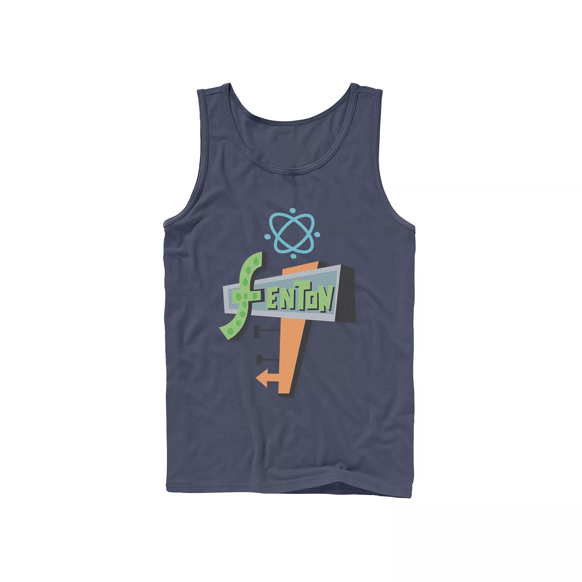 Mens Nickelodeon Danny Phantom Fenton Science Logo Tank Top, Men's,  Product Image