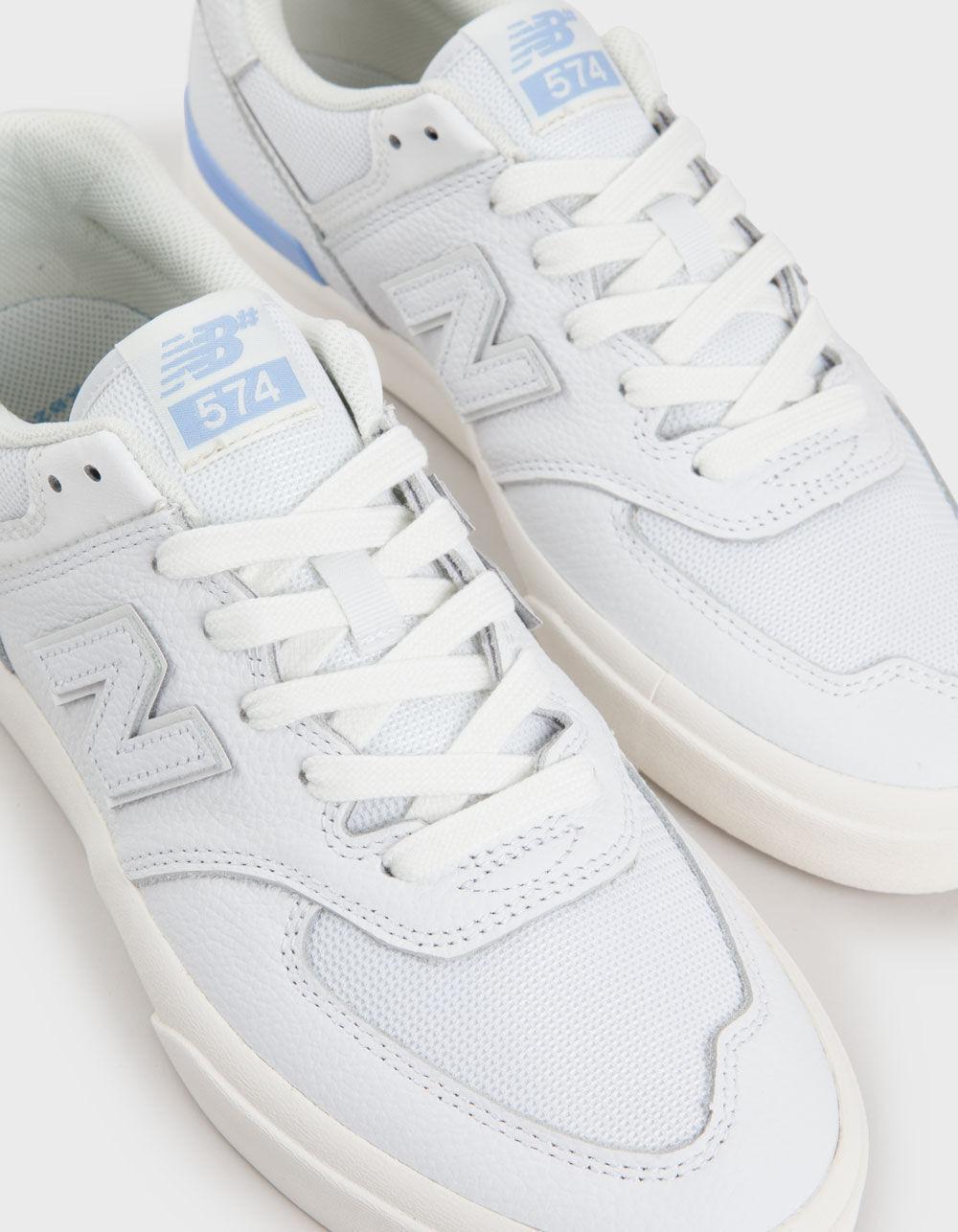 NEW BALANCE 574 Numeric Vulc Skate Shoes - WHITE COMBO Product Image