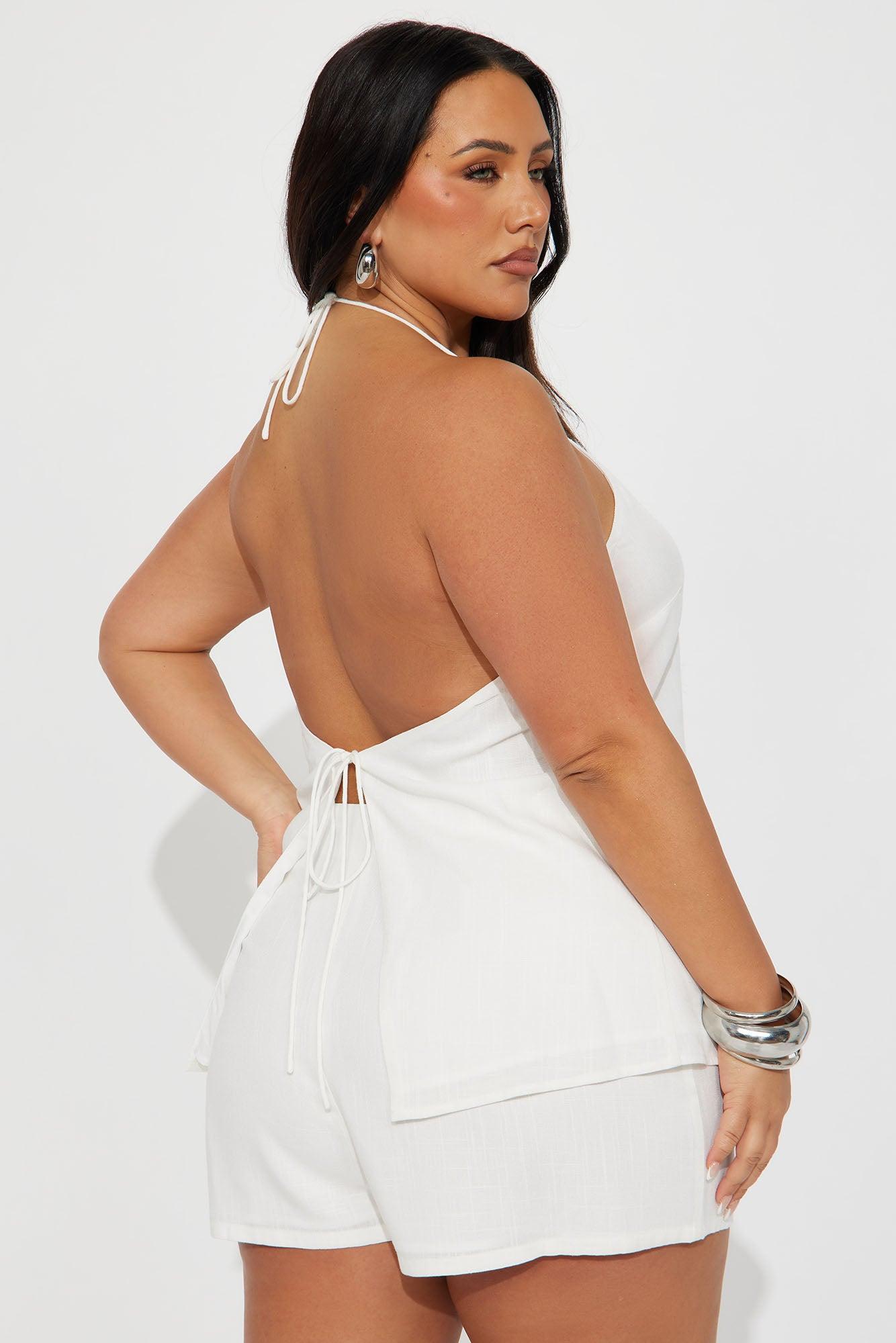 Shelby Linen Short Set - White Product Image