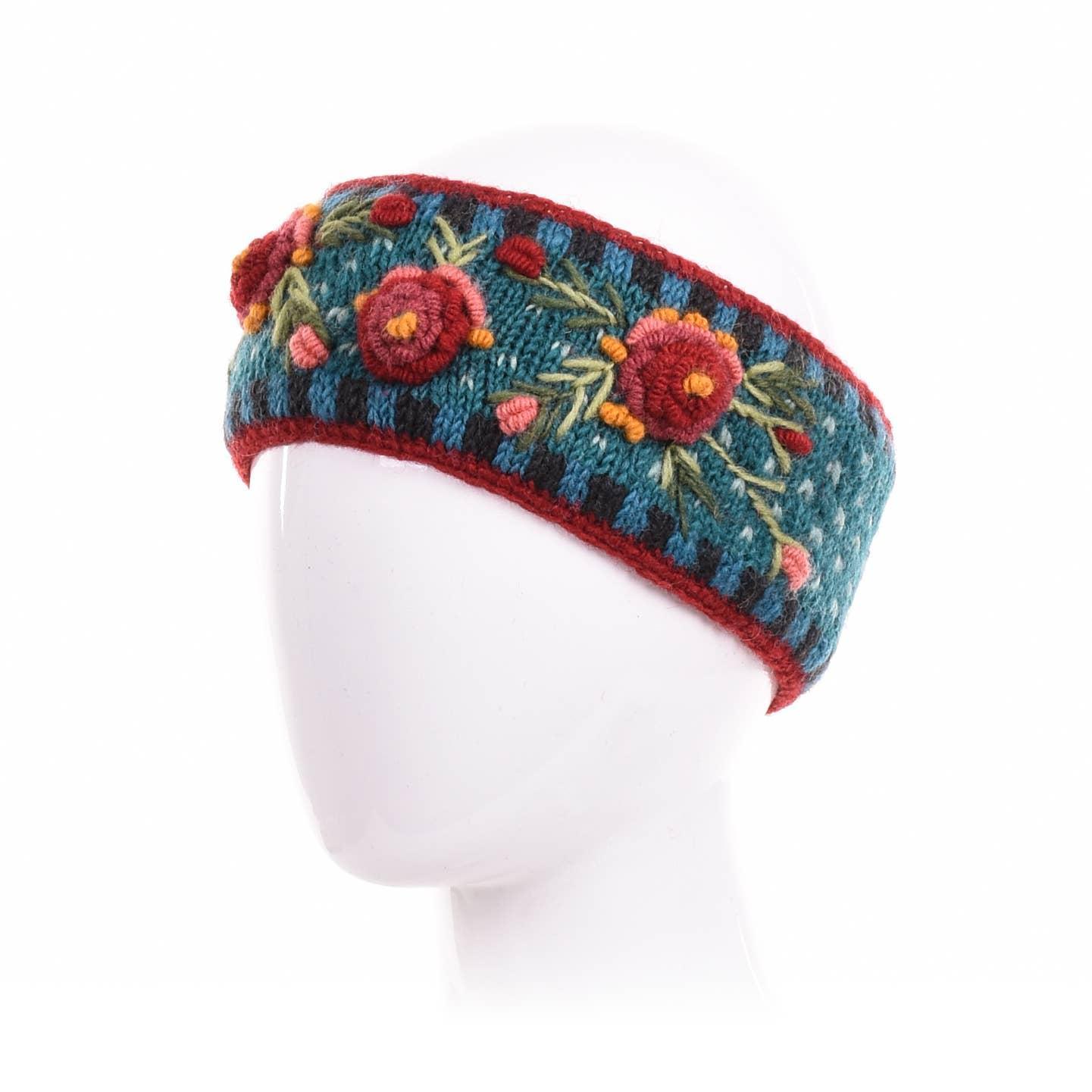 Aubrey  - women's wool knit headband: Quarry Product Image