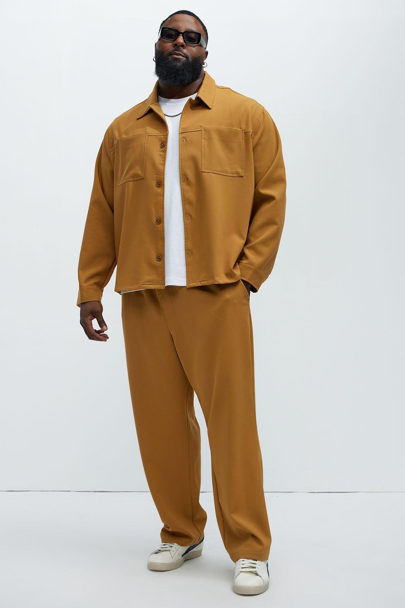 Ronan Weekender Button Up Shirt - Camel Product Image