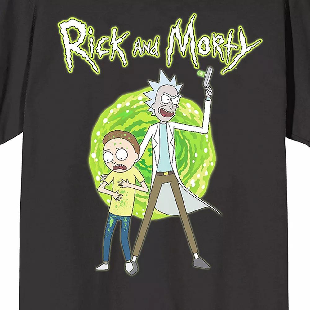Men's Rick & Morty Portal Art Short Sleeve Graphic T-Shirt,  Product Image