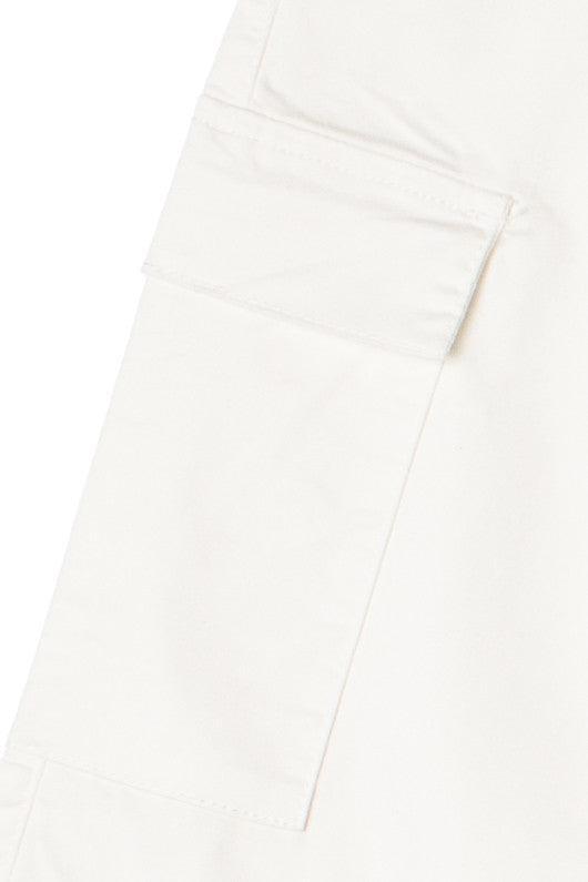 White Cargo Pants Product Image