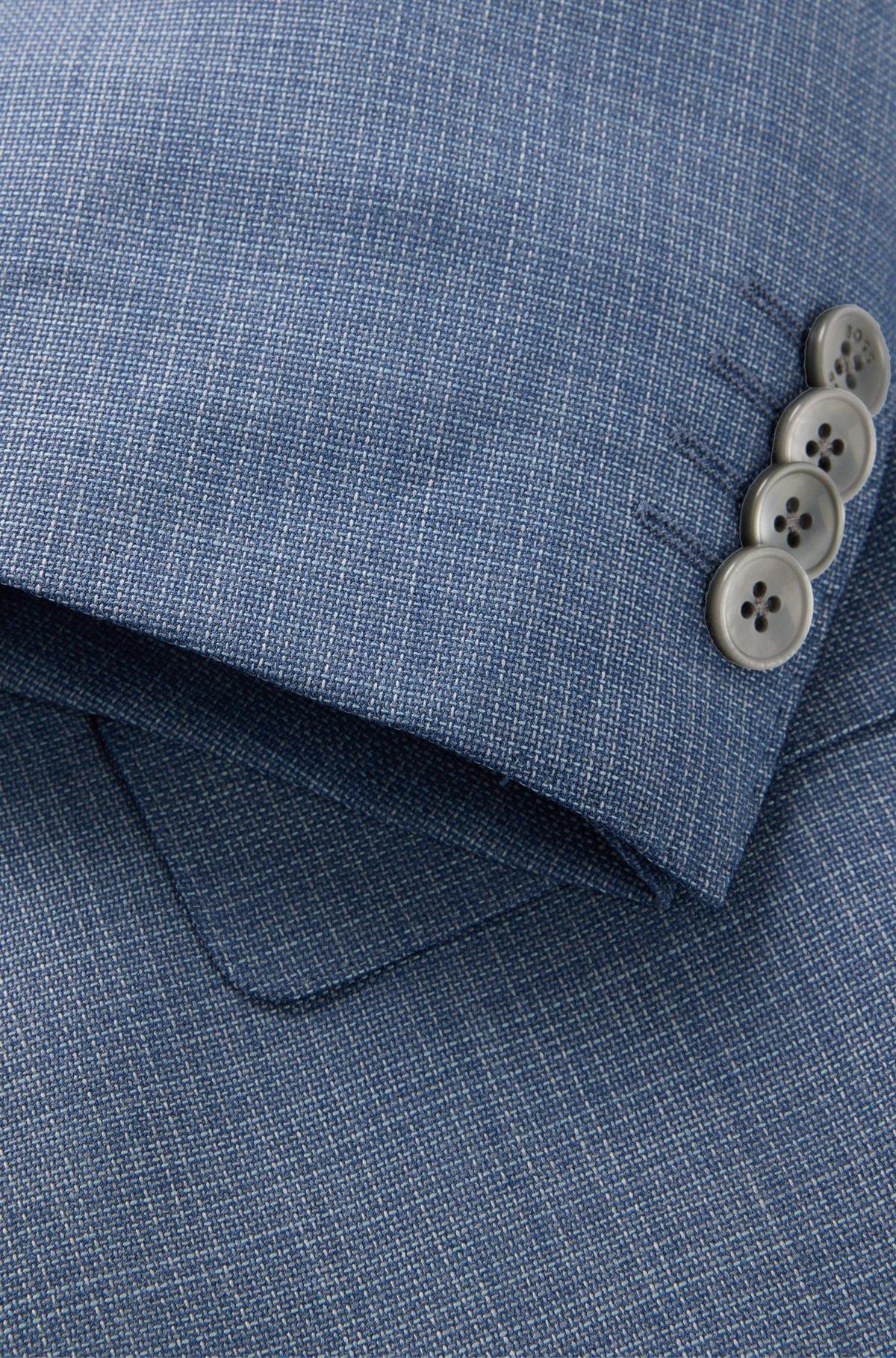 Slim-fit suit in patterned wool Product Image