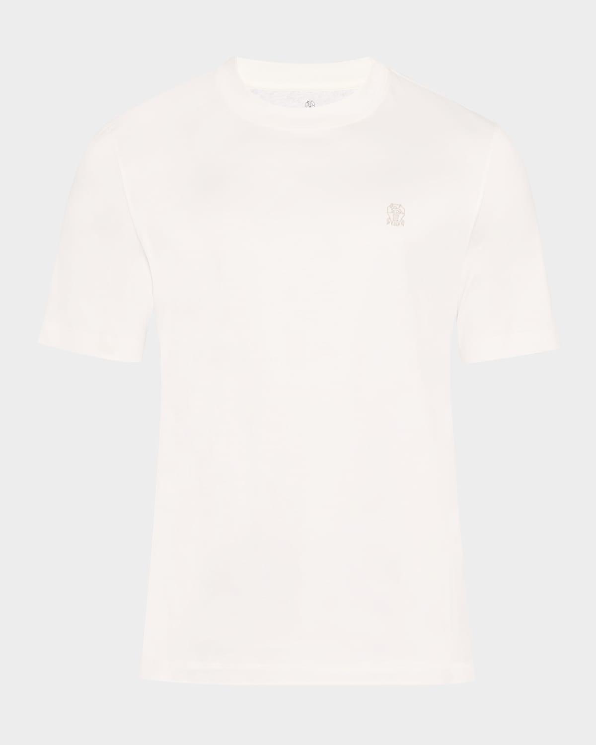 Mens Crewneck T-Shirt with Logo Product Image