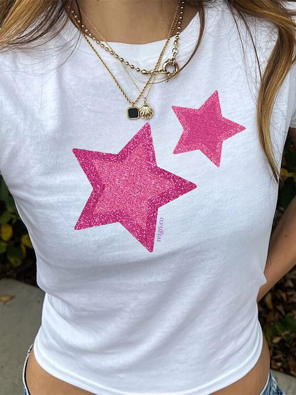 Star Print Short Sleeve Tee Product Image