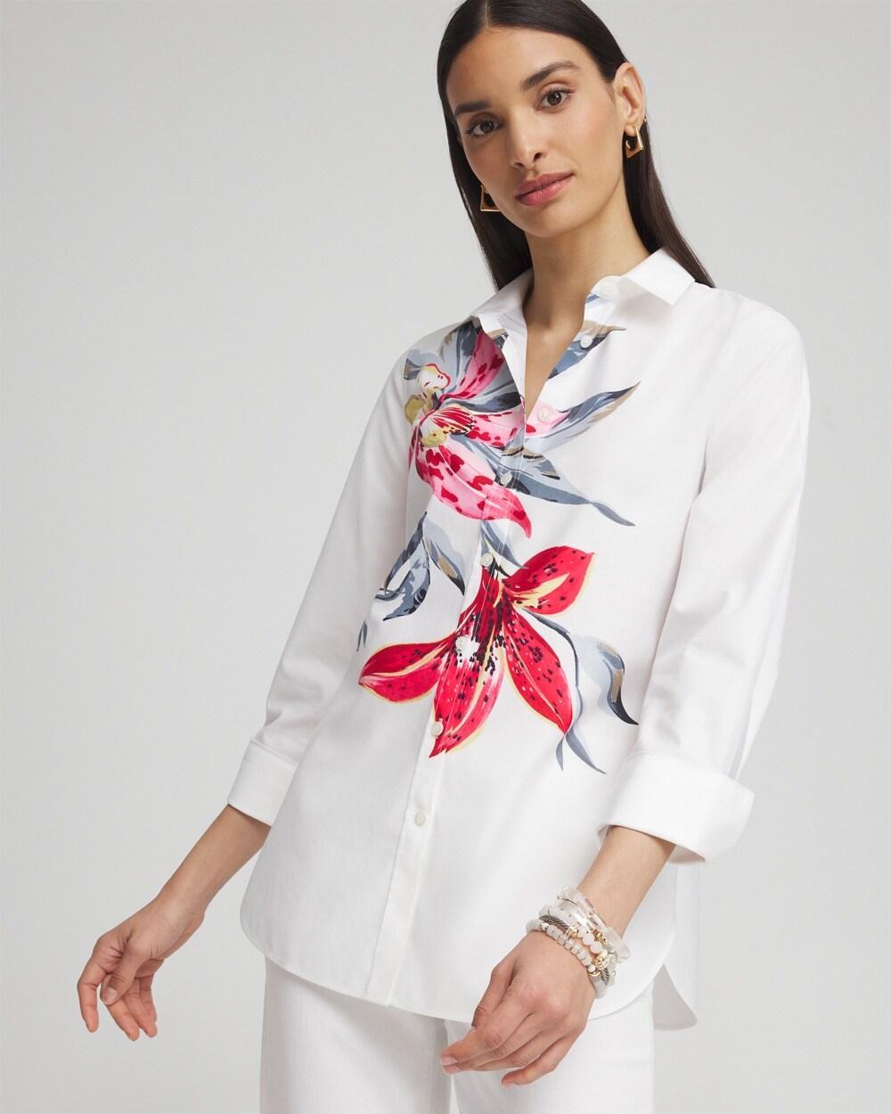 No Iron™ Stretch Floral Shirt Product Image