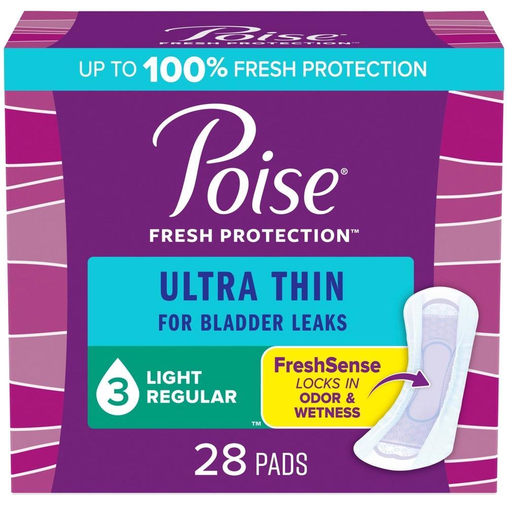 Poise Ultra Thin Postpartum Incontinence Pads for Women - Moderate Absorbency Product Image