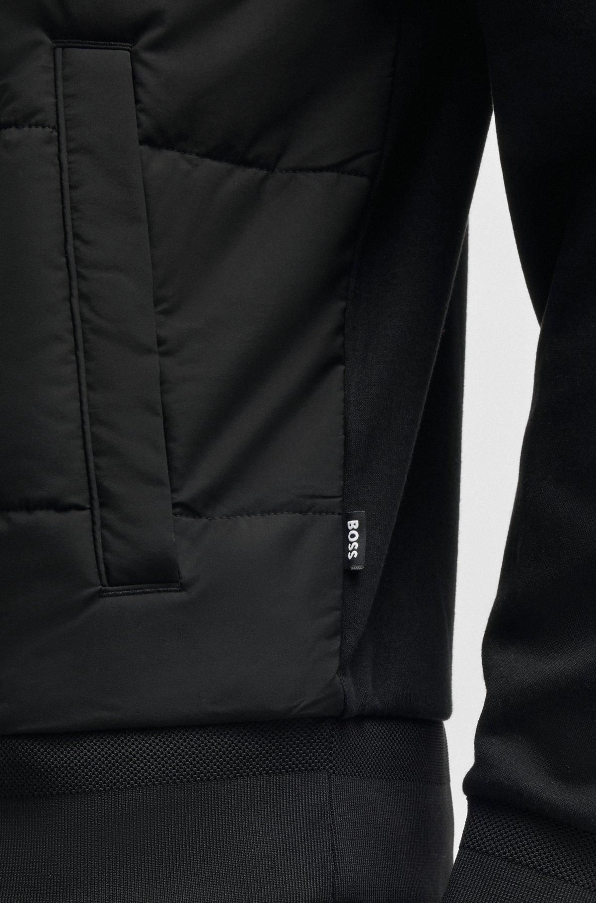 Zip-up sweatshirt with padded front Product Image