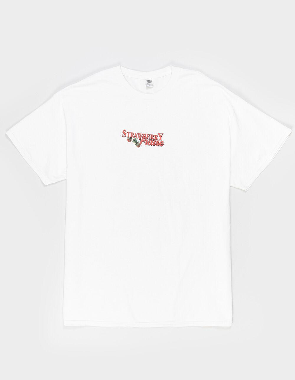 BDG Urban Outfitters Strawberry Fraise Mens Tee - WHITE Product Image