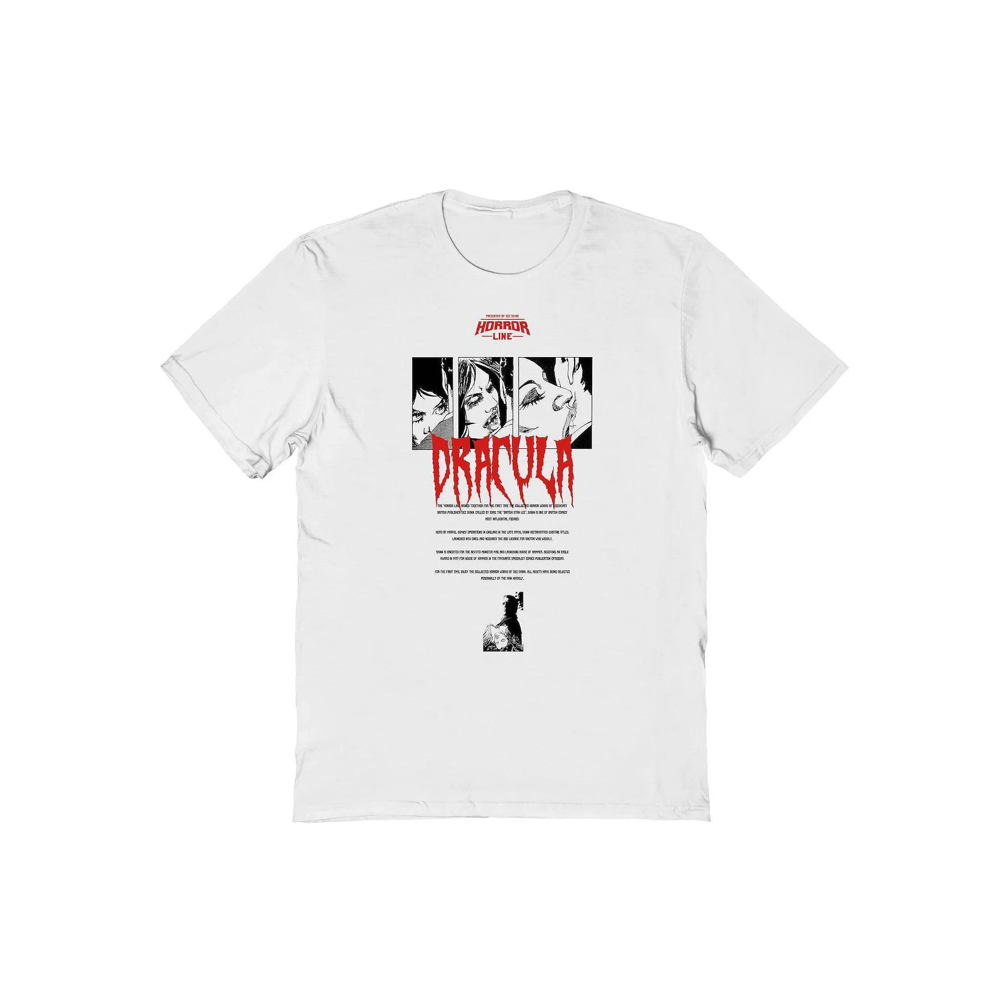 Men's Dracula Bites Graphic Tee, Size: Small, White Product Image