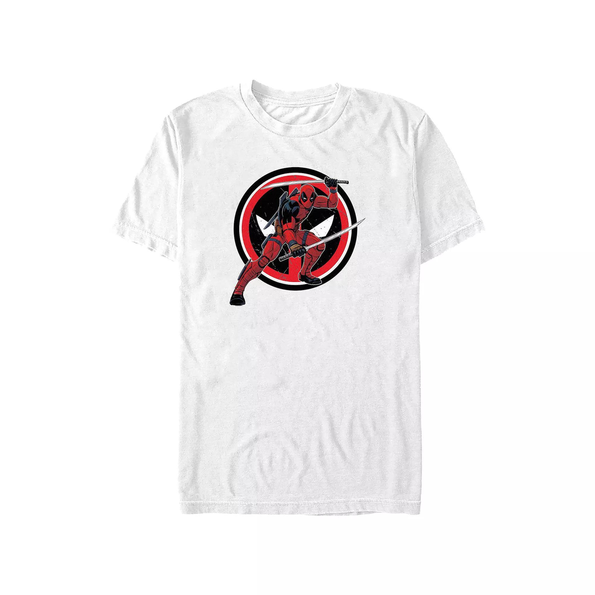 Big & Tall Marvel Deadpool Ready To Fight Graphic Tee, Men's, Size: Large Tall, White Product Image