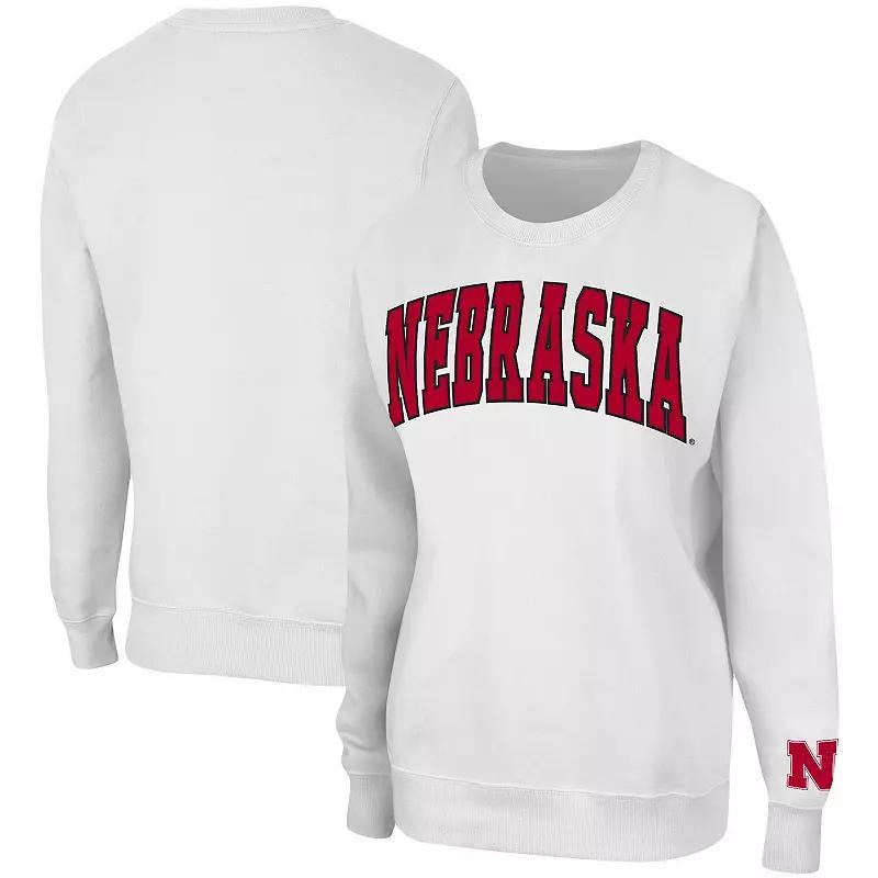Womens Colosseum Nebraska Huskers Campanile Pullover Sweatshirt Product Image