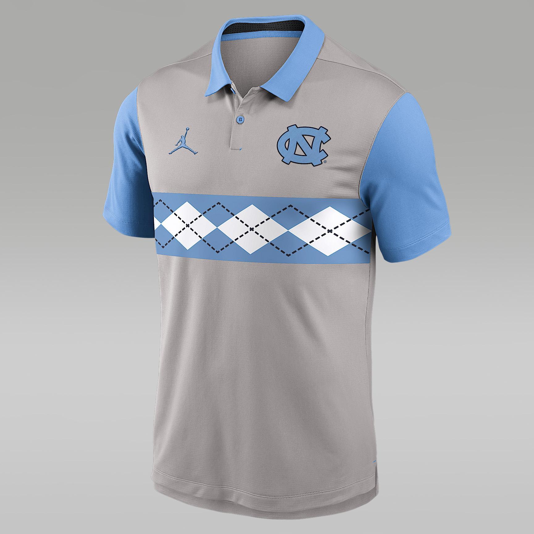 Men's North Carolina Vapor Jordan Brand Dri-FIT College Polo Product Image