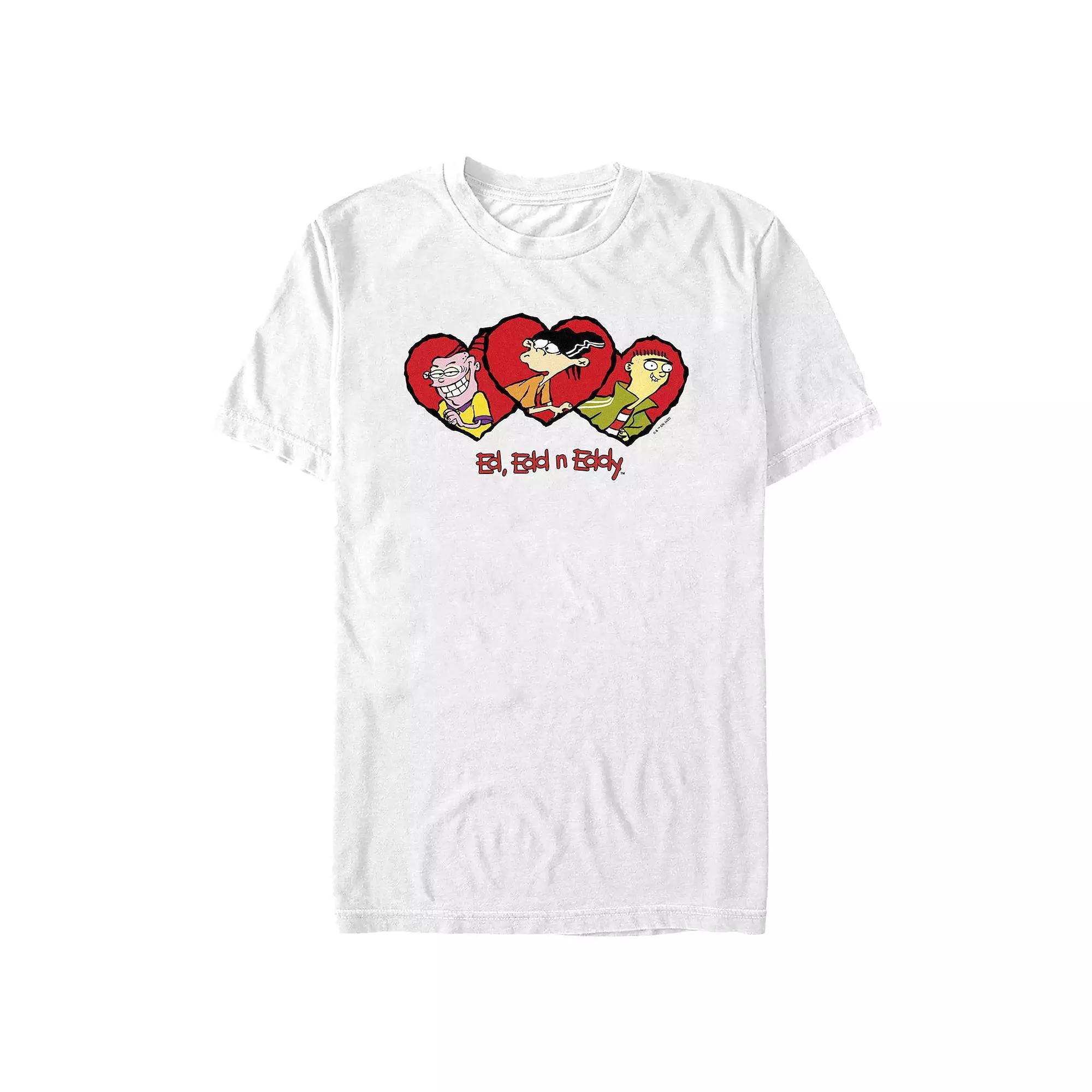 Men's Ed, Edd, & Eddy Heart Portraits Graphic Tee,  Product Image