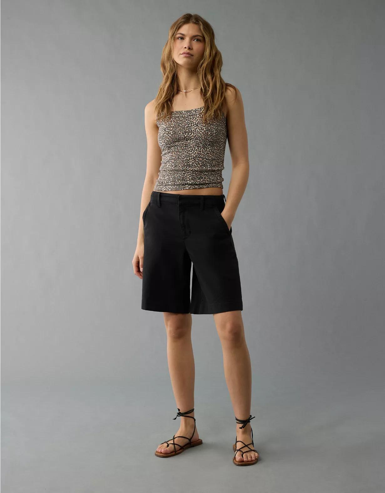 AE 11" Stretch High-Waisted Trouser Short Product Image